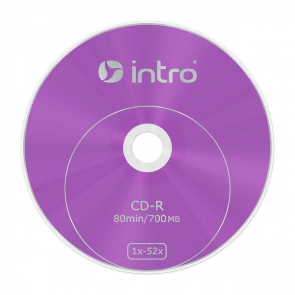 Диск СD-R Intro 52X 700MB Bulk 100