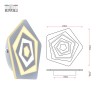 Светильник настенный Rivoli Amarantha 6100-106 светодиодный 42 Вт LED 2750К - 5850К модерн