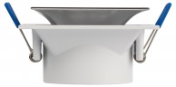 Встраиваемый светильник декоративный ЭРА KL102 WH/CH MR16 GU5.3 белый хром