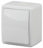 11-1403-01 ЭРА Переключатель IP54, 10АХ-250В, ОУ, Эра Эксперт, белый