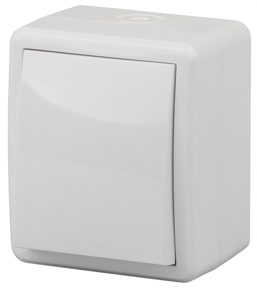 11-1403-01 ЭРА Переключатель IP54, 10АХ-250В, ОУ, Эра Эксперт, белый