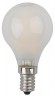 Лампочка светодиодная ЭРА F-LED P45-7W-827-E14 frost E14 / Е14 7Вт филамент шар матовый теплый белый свет