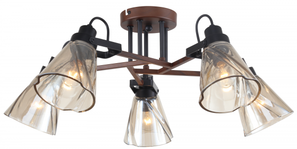 Люстра Rivoli Clarissa 5098-305 5 х Е14 40 Вт лофт - кантри