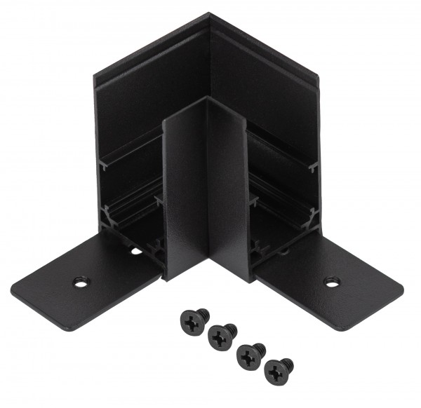 Коннектор ЭРА TRM-S20-CC-B угловой для накладного магнитного шинопровода NOVA TRM-S20 черный