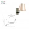 Бра светильник Rivoli Florence 2086-401 настенный 1 х Е14 40 Вт классика