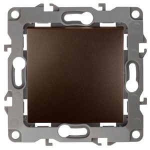 12-1001-13 ЭРА Выключатель, 10АХ-250В, IP20, без м.лапок, Эра12, бронза