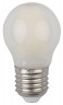 Лампочка светодиодная ЭРА F-LED P45-7W-827-E27 frost E27 / Е27 7Вт филамент шар матовый теплый белый свет