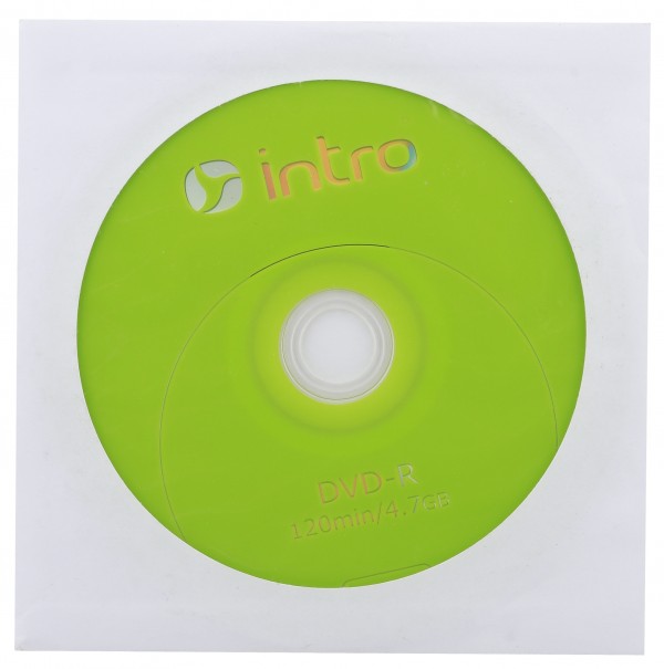 Диск DVD-R Intro 16X 4,7GB конверт