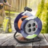 Удлинитель силовой ЭРА RPx-4s-2x1.0-20m на пластиковой катушке без заземления 4 розетки 20м ПВС 2х1мм2