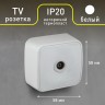 Розетка Intro Polo 3-301-01 TV одиночная, IP20, ОУ, белый