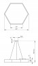 Светильник светодиодный Geometria ЭРА Hexagon SPO-122-W-40K-066 66Вт 4000К 4800Лм IP40 800*800*80 белый подвесной