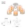 Люстра Rivoli Constancia 9081-305 5 * Е27 40 Вт модерн
