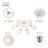 Люстра Rivoli Hettie 3136-306 6 х Е27 60 Вт модерн