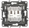 12-3106-01 ЭРА Розетка телефонная двойная 2XRJ11, IP20, Эра12, белый
