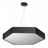 Светильник светодиодный Geometria ЭРА Hexagon SPO-122-B-40K-066 66Вт 4000К 4800Лм IP40 800*800*80 черный подвесной