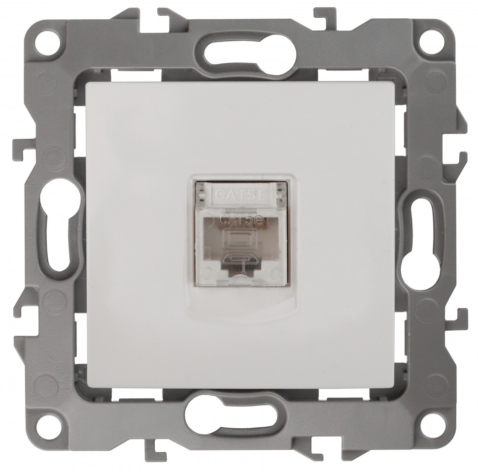 12-3107-01 ЭРА Розетка информационная RJ45, IP20, Эра12, белый