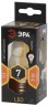 Лампочка светодиодная ЭРА F-LED P45-7W-827-E27 Е27 / Е27 7Вт филамент шар теплый белый свет