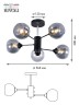 Люстра Rivoli Karoline 9020-305 5 х E27 60 Вт модерн