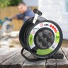 Удлинитель силовой ЭРА RMx-4es-3x2.5-20m-IP44(KG) на металлическая катушке с заземлением 4 розетки КГ 3x2,5м2 20 м 16А