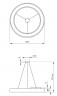 Светильник светодиодный Geometria ЭРА Ring SPO-134-W-40K-056 56Вт 4000К 4200Лм IP40 800*800*80 белый подвесной