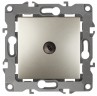 12-3102-04 ЭРА Розетка TV проходная, IP20, Эра12, шампань
