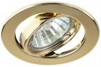 ST2A GD Светильник ЭРА штампованный поворотный MR16,12V/220V, 50W золото
