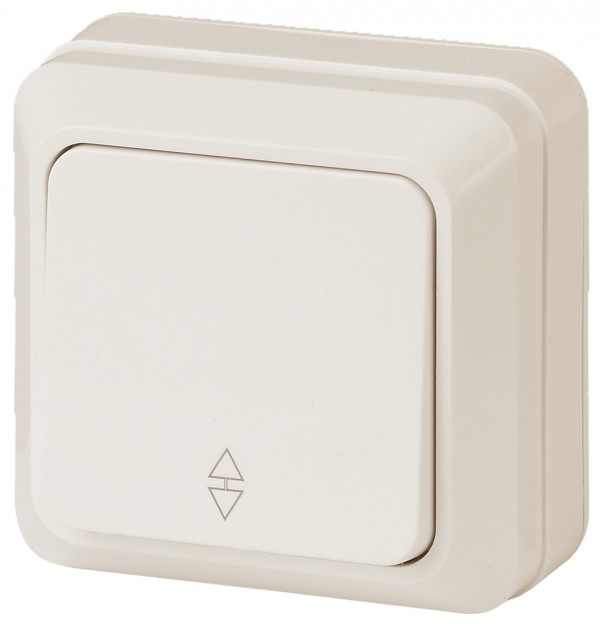 2-103-02 Intro Переключатель, 10А-250В, IP20, ОУ, Quadro, сл.кость