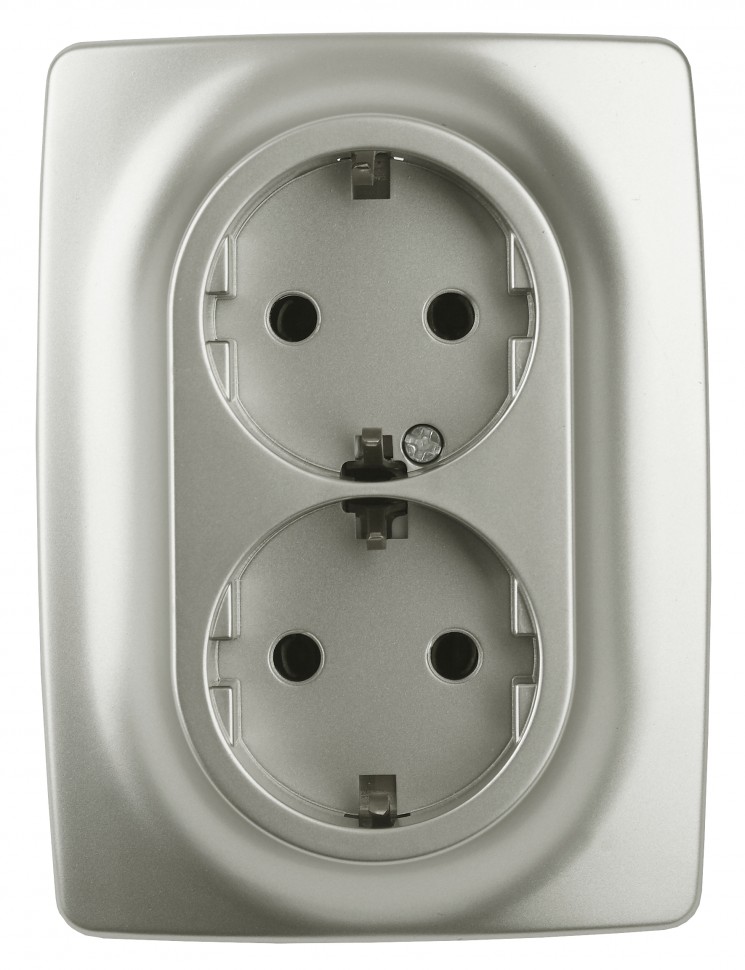 12-2106-15 ЭРА Розетка 2X2P+E Schuko, 16A-250В, IP20, Эра12, перламутр