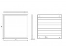 Светильник светодиодный ЭРА SPO-6-36-6K-P 36Вт 6500К 3060Лм IP40 595x595x19 призма