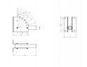 Кронштейн для уличного светильника ЭРА SPP-AC2-0-230-060 с переменным углом 270mm d60mm