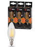 Лампочка светодиодная ЭРА F-LED B35-11W-827-E14 Е14 / Е14 11Вт филамент свеча теплый белый свет