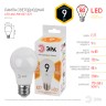Лампочка светодиодная ЭРА STD LED A60-9W-827-E27 E27 / Е27 9Вт груша теплый белый свет