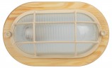 Светильник ЭРА НБО 04-60-012 Кантри дерево/стекло решетка IP54 E27 max 60Вт 232х140 овал клен
