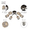 Люстра Rivoli Emanuelle 9101-306 6 * Е27 60 Вт модерн