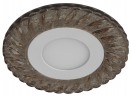 DK LED 15 CHP/WH Светильник ЭРА светодиодный круглый белая подсветка 3+3W шампань/белый