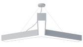 Светильник светодиодный Geometria ЭРА Igrek SPO-144-W-40K-066 66Вт 4000К 4000Лм IP40 1200*1200*80 белый подвесной