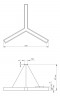 Светильник светодиодный Geometria ЭРА Igrek SPO-144-W-40K-066 66Вт 4000К 4000Лм IP40 1200*1200*80 белый подвесной