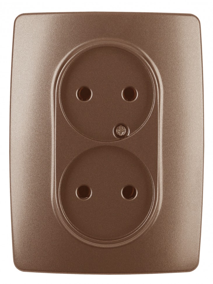 12-2107-14 ЭРА Розетка 2X2P, 16A-250В, IP20, Эра12, медь
