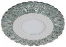 DK LED 16 SL/WH Светильник ЭРА светодиодный круглый белая подсветка 3+3W прозрачный/белый