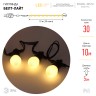 ERABL-WS10 ЭРА Гирлянда ЭРА Белт Лайт набор 10 м,30 LED (шаг 30 см),тепл.свет,220 В,кауч. изол.,IP65