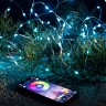 Светодиодная новогодняя гирлянда ЭРА ЕGNIG - PU нить с управлением через мобильное приложение 5м RGB 50LED