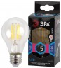 Лампочка светодиодная ЭРА F-LED A60-15W-840-E27 Е27 / Е27 15Вт филамент груша нейтральный белый свет