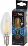 Лампочка светодиодная ЭРА F-LED B35-11W-840-E14 Е14 / Е14 11Вт филамент свеча нейтральный белый свет