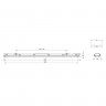Светильник ЭРА SPP-101-0-002-120 IP65 под 2 светодиодные лампы T8 G13 LED 2x1200