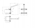 Кронштейн на опору ЭРА SPP-AC4-0-350-048 с 2 хомутами 350mm d48mm