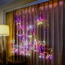 Светодиодная новогодняя гирлянда ЭРА ЕGNIG - NY занавес Новый Год 2,4*1,1 м 8 режимов мультиколор 171 LED