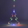Светодиодная новогодняя гирлянда ЭРА ЕGNIG - NY занавес Новый Год 2,4*1,1 м 8 режимов мультиколор 171 LED