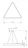 Светильник светодиодный Geometria ЭРА Delta SPO-152-W-40K-048 48Вт 4000К 3500Лм IP40 800*800*80 белый подвесной