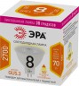 Лампочка светодиодная ЭРА STD LED Lense MR16-8W-827-GU5.3 GU5.3 8Вт линзованная софит теплый белый свет