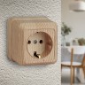 2-202-11 Intro Розетка 2P+E Schuko, 16А-250В, IP20, ОУ, Quadro, сосна
